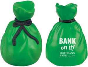 Promotional Stress Balls: Moneybag Stress Balls